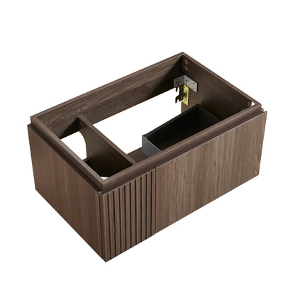 Espresso Plywood Bathroom Vanity with Door & Drawer - 29.5"