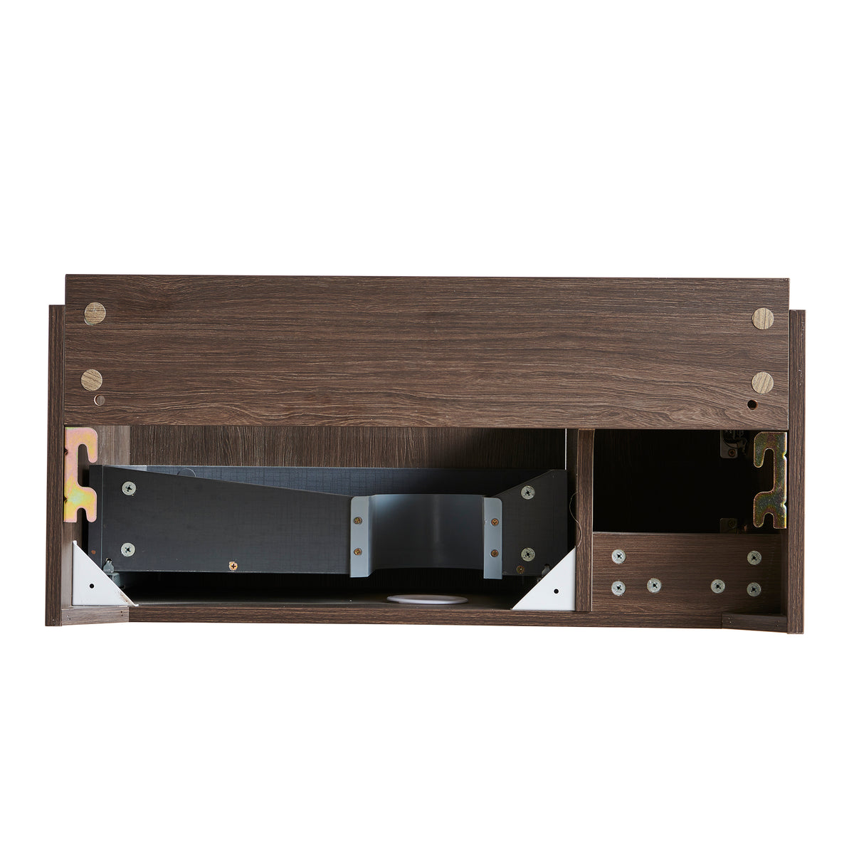Espresso Plywood Bathroom Vanity with Door & Drawer - 29.5"