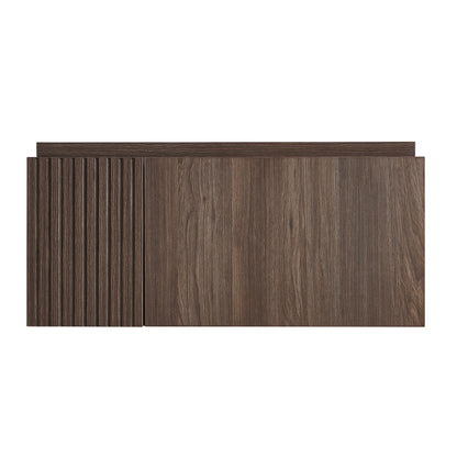 30" MURI Espresso Woodgrain Plywood Cabinet with Door and One Drawer, NO Basin and Top, NO Faucet and Sink Cover