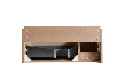 Ancient Oak Plywood Bathroom Vanity Cabinet with Soft-Close Drawer