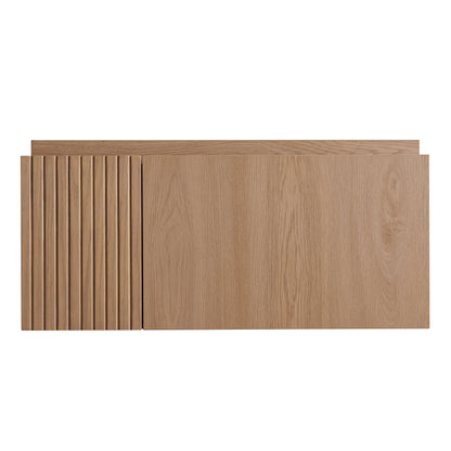 30" MURI Heidelberg Woodgrain Plywood Cabinet with Door and One Drawer, NO Basin and Top, NO Faucet and Sink Cover