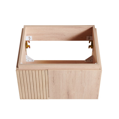 24" MURI White Oak Woodgrain Plywood Cabinet - Storage & Style