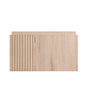 24" MURI White Oak Woodgrain Plywood Cabinet with Double Doors, NO Basin and Top, NO Faucet and Sink Cover