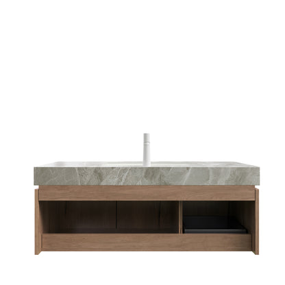 Light Gray Bathroom Vanity with Sink & Storage
