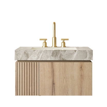Light Gray Bathroom Vanity with Sink & Storage