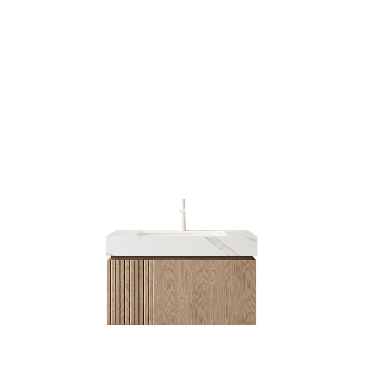 MURI 30" Bathroom Vanity & Sink - Carrara White Sintered Stone