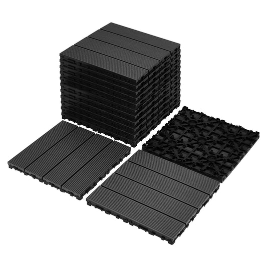Tiles 9PCS - Waterproof Outdoor and Indoor Flooring for Patio, Balcony, Porch, Backyard, Bedroom