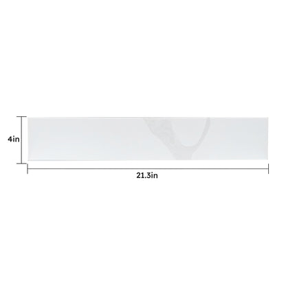 Calacatta White Quartz Sidesplash - 22 Inch Bathroom Vanity Backsplash