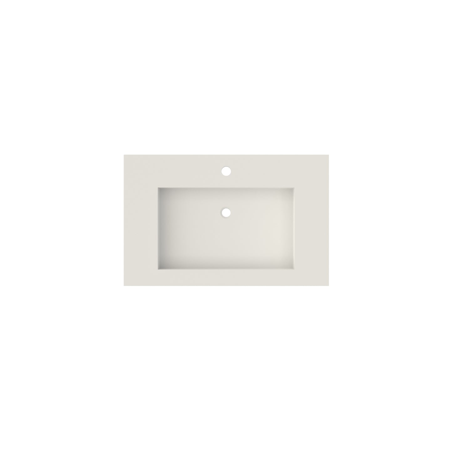 White Solid Surface Bathroom Vanity Basin