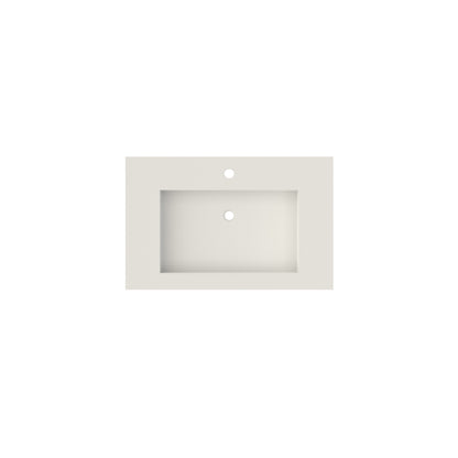 White Solid Surface Bathroom Vanity Basin