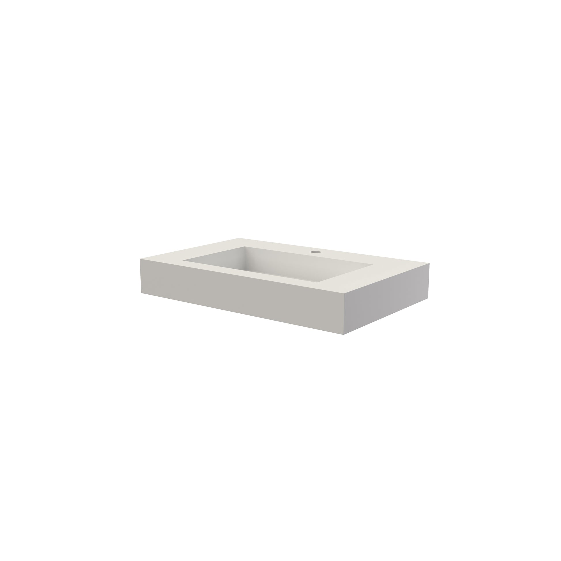 White Solid Surface Bathroom Vanity Basin