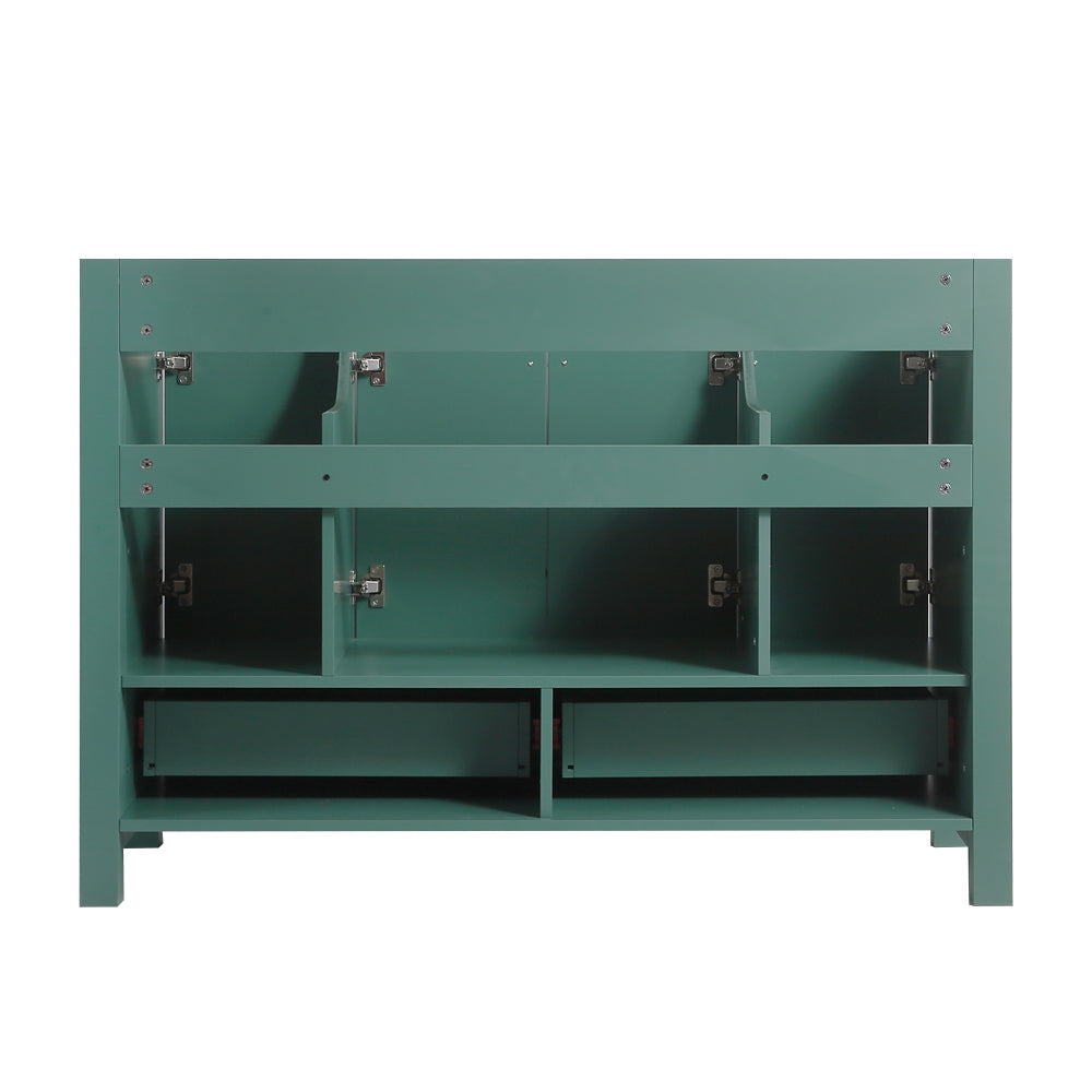 48 inch Green MDF Bathroom Vanity Cabinet with Soft Close