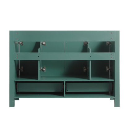 48 inch Green MDF Bathroom Vanity Cabinet with Soft Close