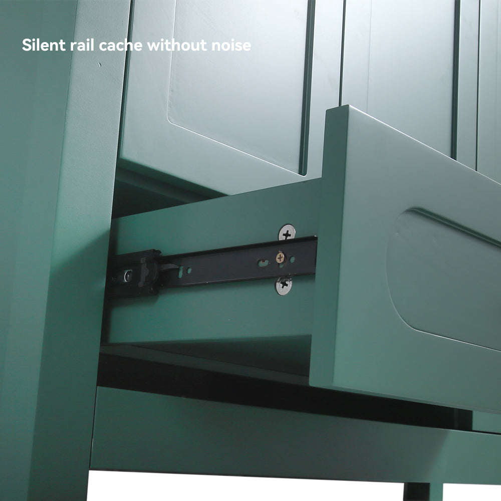 48 inch Green MDF Bathroom Vanity Cabinet with Soft Close