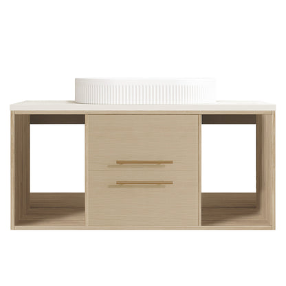 Modern 39.3 inch Floating Bathroom Vanity with Ceramic Sink