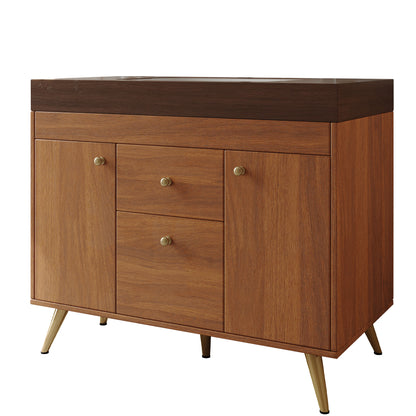 36" Modern Bathroom Vanity - Walnut Finish
