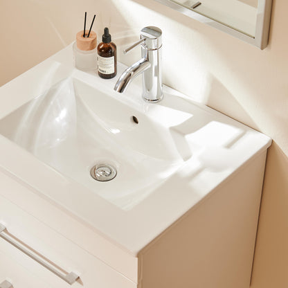 24 Inch White Ceramic Sink - Bathroom Vanity Sink