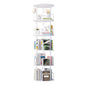 Rotating Bookshelf Tower 5 Tier,Spinning Bookcase, Revolving 360 Book Shelf Narrow Tall Bookcase, Vertical Turning Round storage Bookshelf ,Book Shelf Organizer for Bedroom, Living Room, White