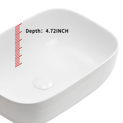 Modern White Ceramic Vessel Sink for Easy Bathroom Renovation