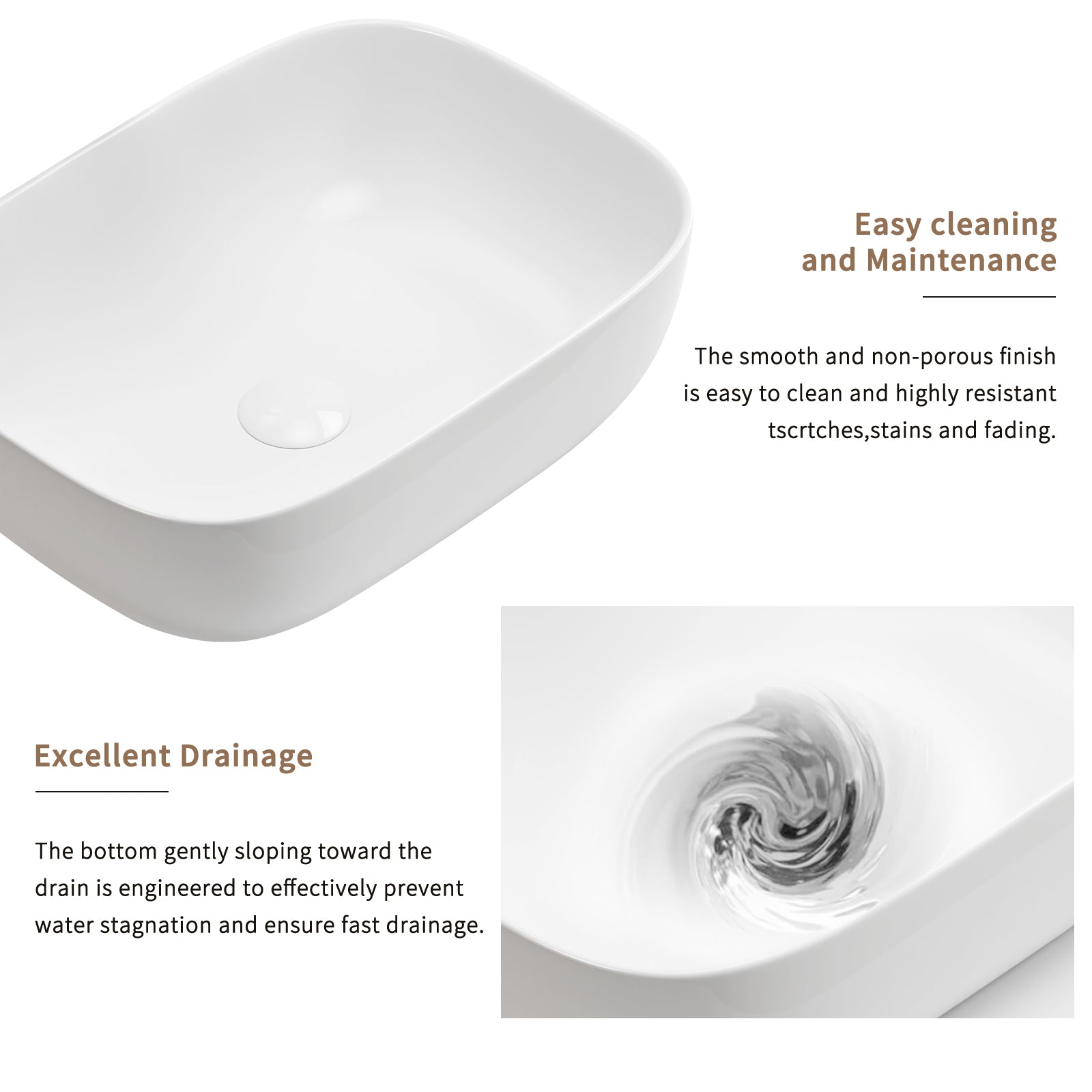 Modern White Ceramic Vessel Sink for Easy Bathroom Renovation