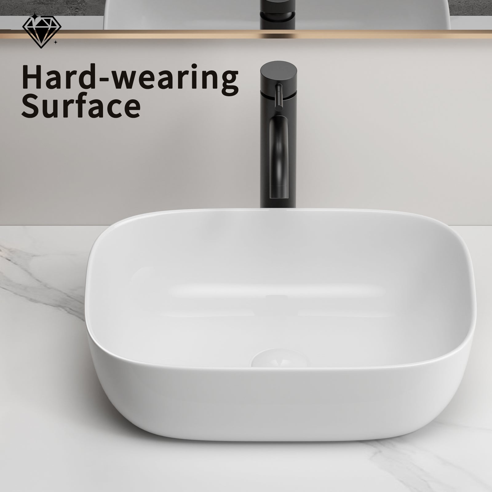 Modern White Ceramic Vessel Sink for Easy Bathroom Renovation