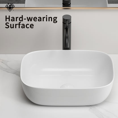 Modern White Ceramic Vessel Sink for Easy Bathroom Renovation