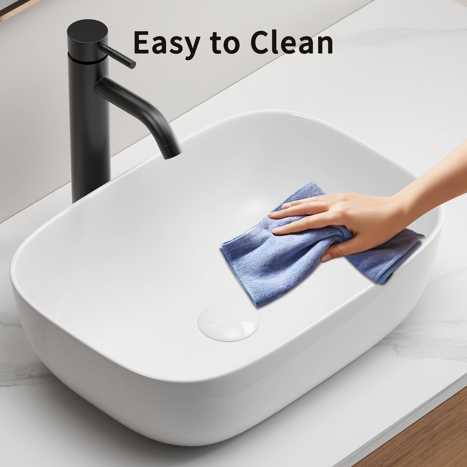 Modern White Ceramic Vessel Sink for Easy Bathroom Renovation
