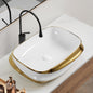 24X17" 'bathroom Vessel Sink  Ceramic Washbasin Above Counter for Bathrooms  Modern Vanity Sink Art Basin
