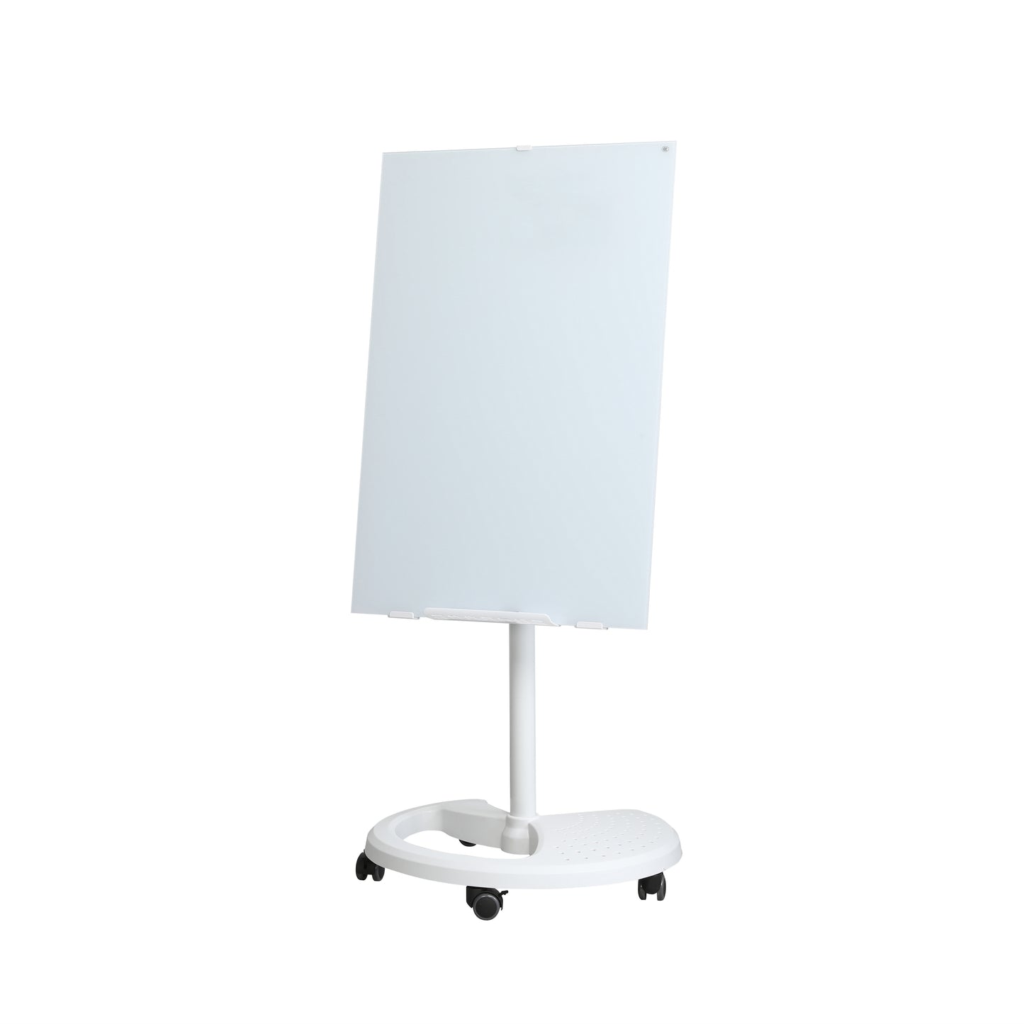Adjustable Height Whiteboard - 36' x 24' Tempered Glass for Living Room