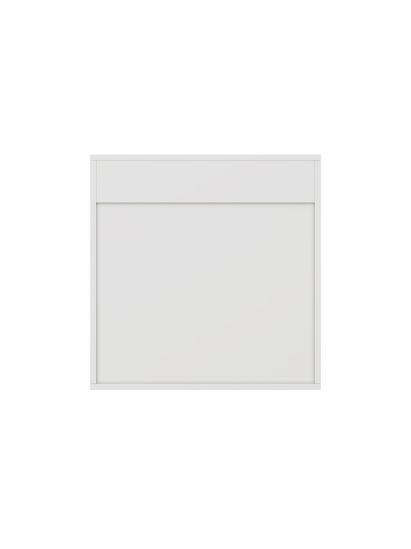 Wall Mounted Bathroom Mirror Cabinet - White MDF Storage