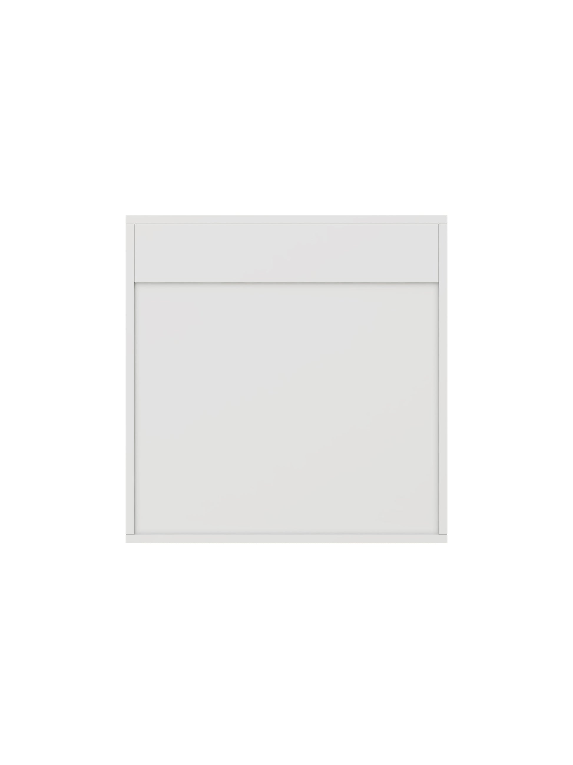 Wall Mounted Bathroom Mirror Cabinet - White MDF Storage