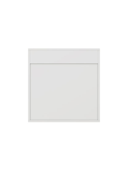 Wall Mounted Bathroom Mirror Cabinet - White MDF Storage