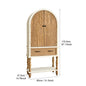 Rustic Fir Wood Cabinet - 31.5" Freestanding Storage