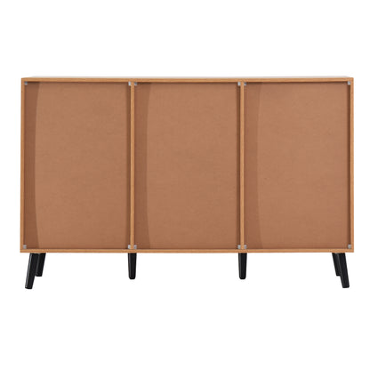 Natural Particle Board Sideboard Cabinet - 47.2" Storage Buffet for Living Room