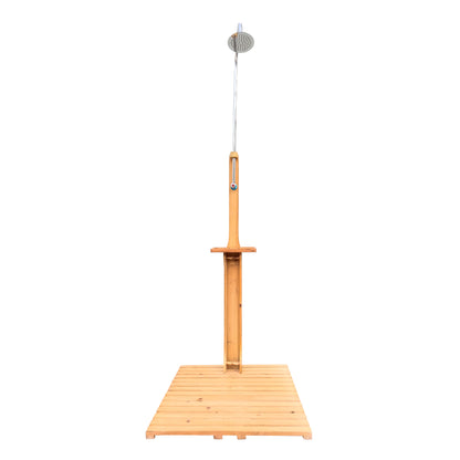 Teak Wood Garden Shower for Poolside and Patio Use