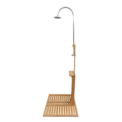 Teak Wood Garden Shower for Poolside and Patio Use