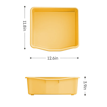 Yellow HDPE Kids Toy Storage Organizer - 6 Bins