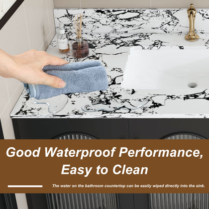 43 Inch White Sintered Stone Bathroom Vanity Top with Undermount Sink