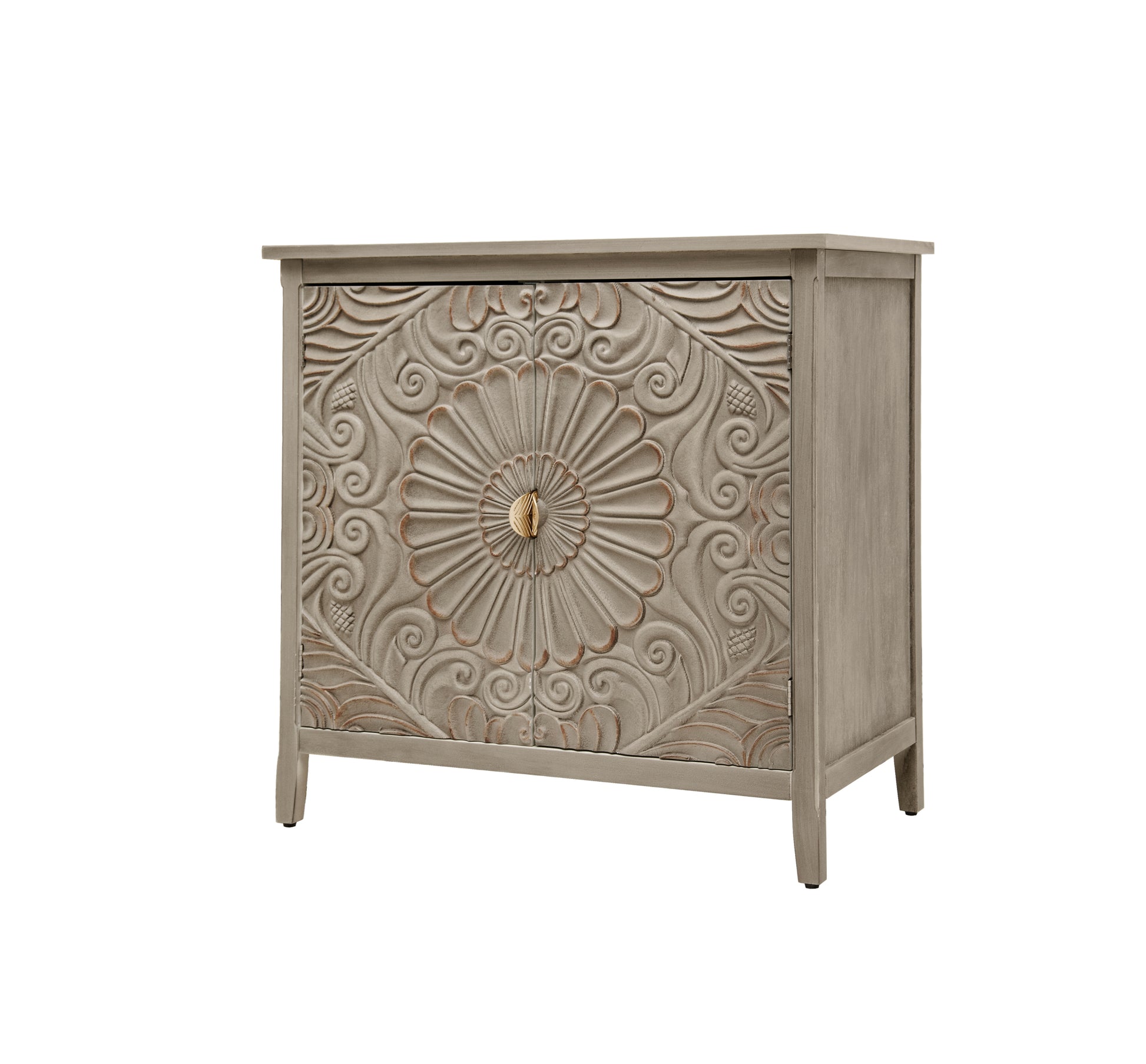 Light Grey MDF Bedroom Cabinet - 31.5" Storage
