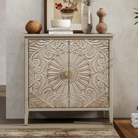 2 Door Cabinet, American Furniture, Suitable for Bedroom, Living Room, Study
