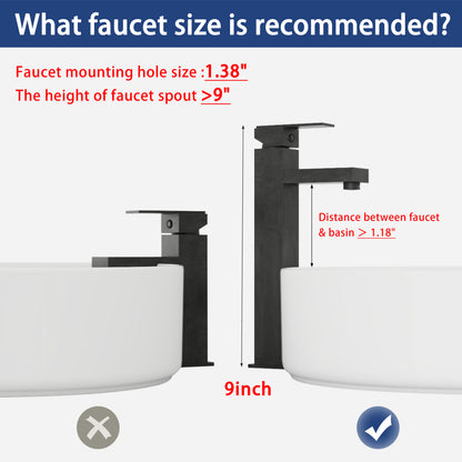 Gloss White Ceramic Bathroom Vanity Sink - 15.7" Round