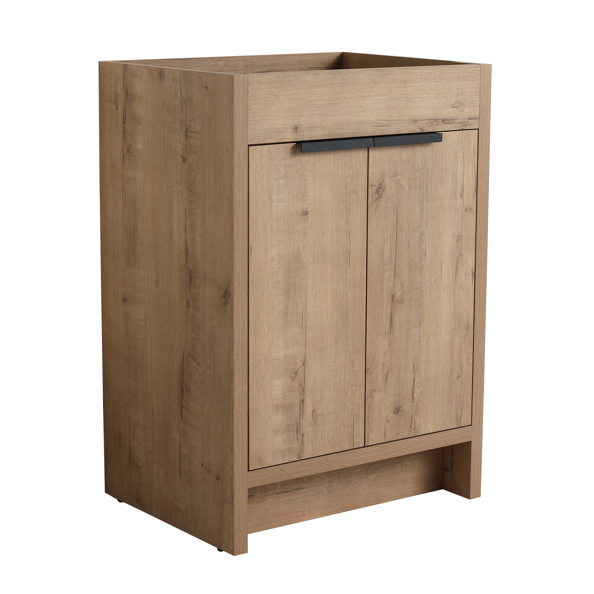 24" Freestanding Bathroom Vanity  2 Soft-Close Cabinet Doors ((KD-PACKING),Only Vanity without Top