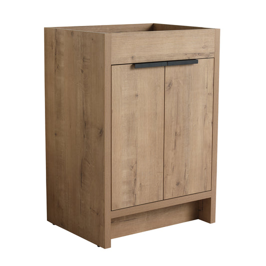 24" Freestanding Bathroom Vanity  2 Soft-Close Cabinet Doors ((KD-PACKING),Only Vanity without Top