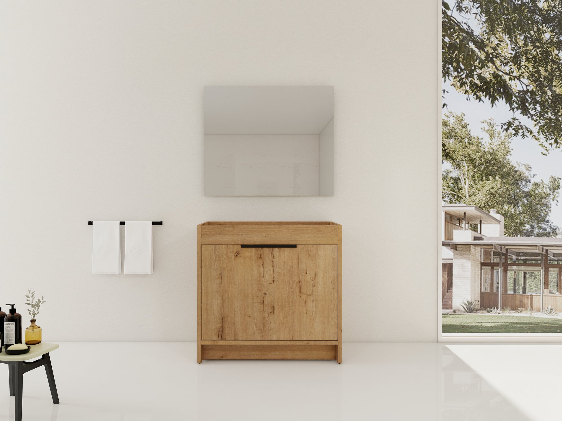 36" Bathroom Vanity with Soft-Close Doors - Plywood