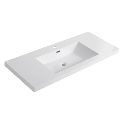 48" Bathroom  Resin Sink