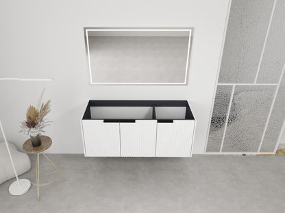 White Bathroom Vanity with Storage - 46.88" Modern Design