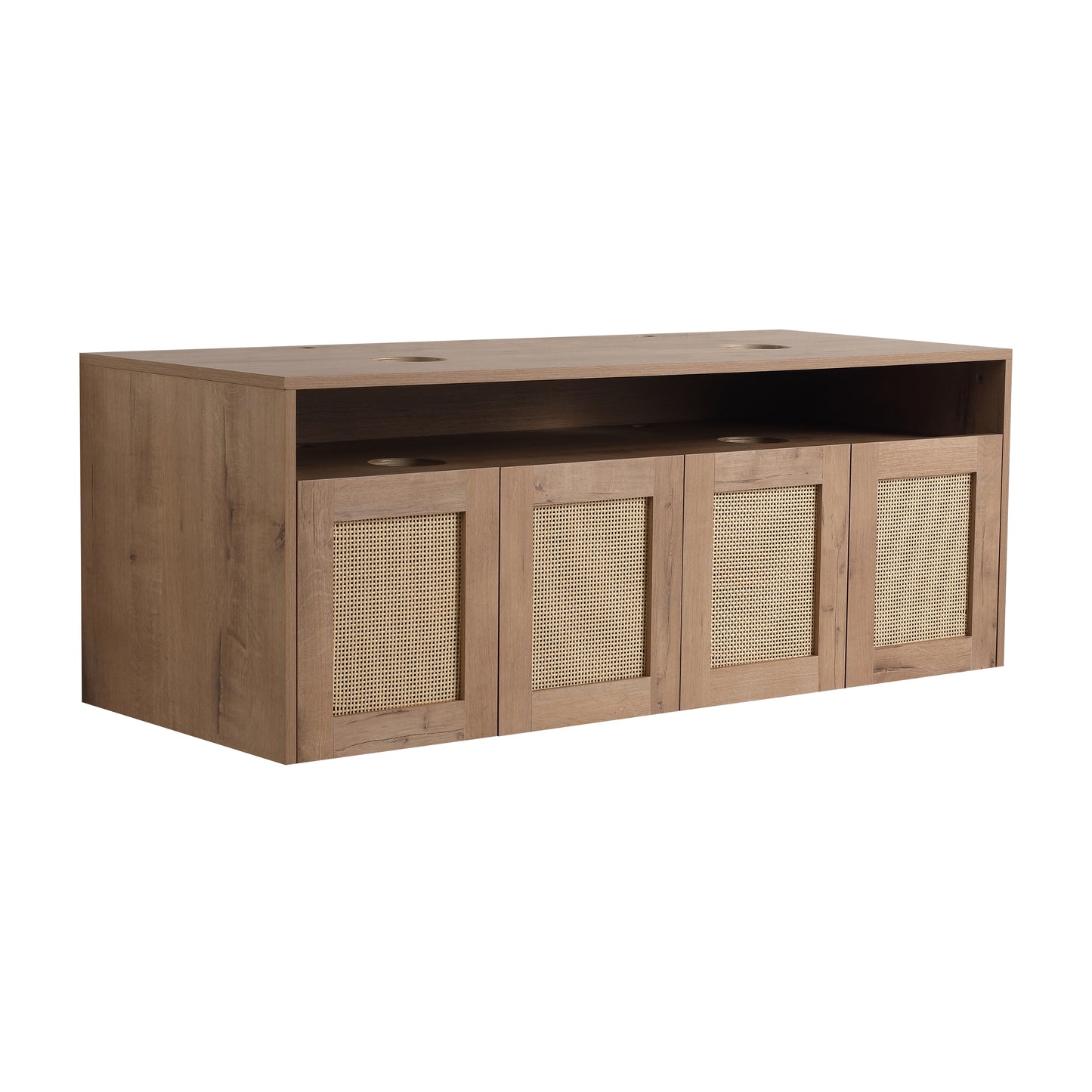 Modern Imitative Oak Bathroom Vanity Cabinet for Renovation