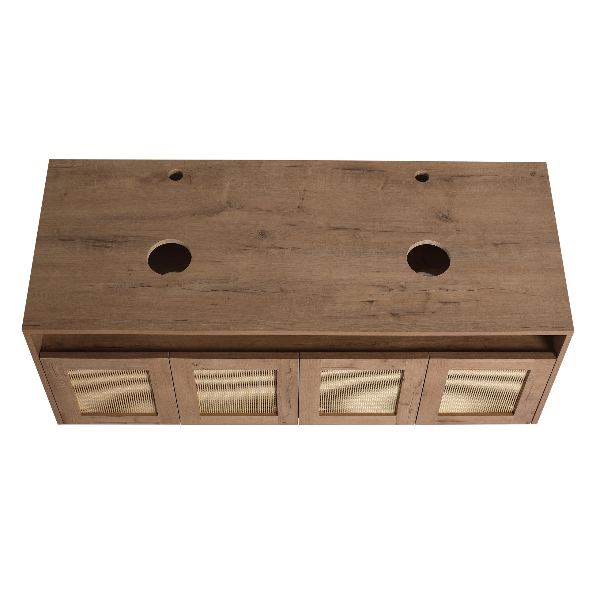 Modern Imitative Oak Bathroom Vanity Cabinet for Renovation