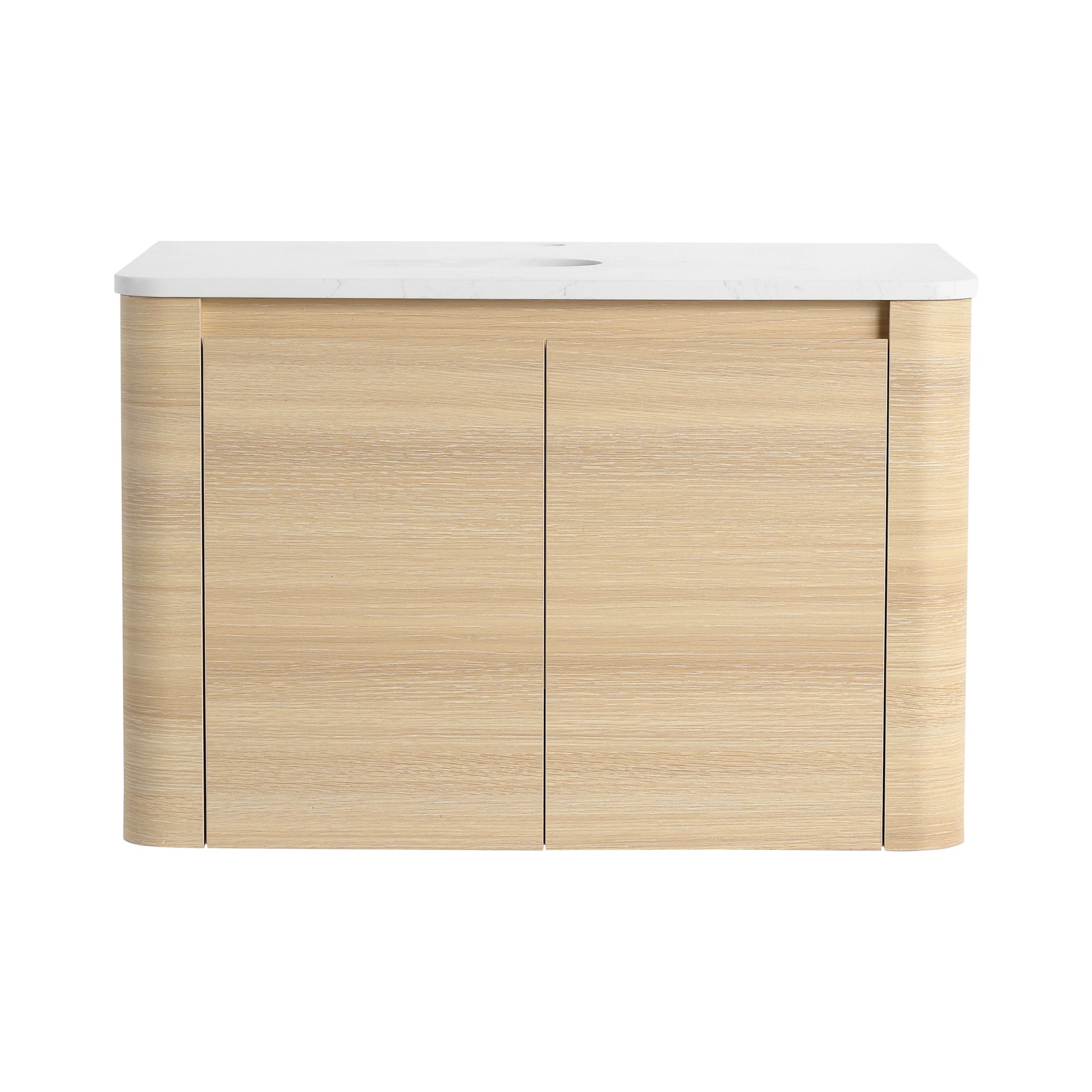 Modern Bathroom Vanity Cabinet in American White Oak Plywood