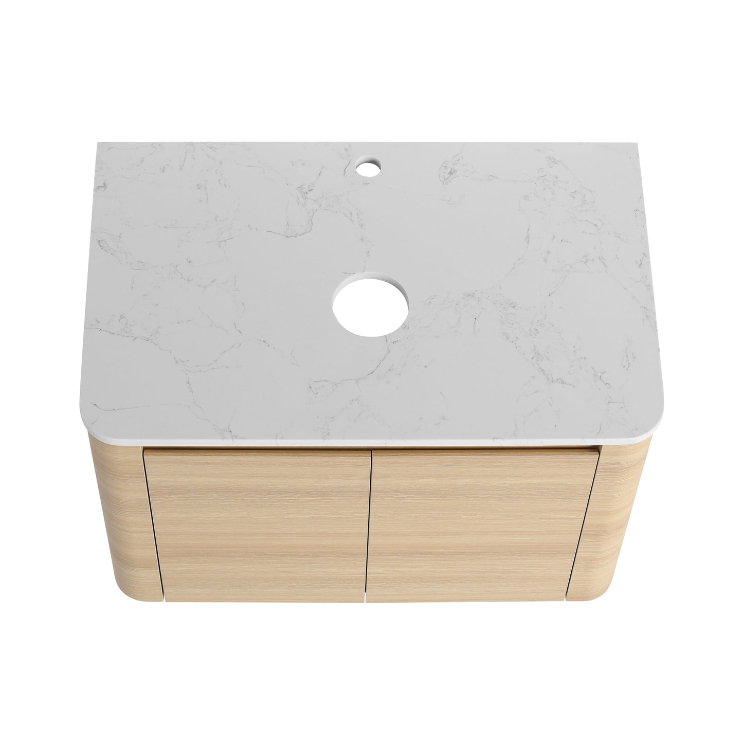 Modern Bathroom Vanity Cabinet in American White Oak Plywood